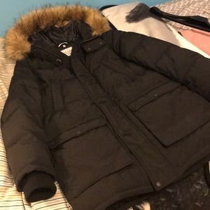 Cole Haan men’s faux fur parka